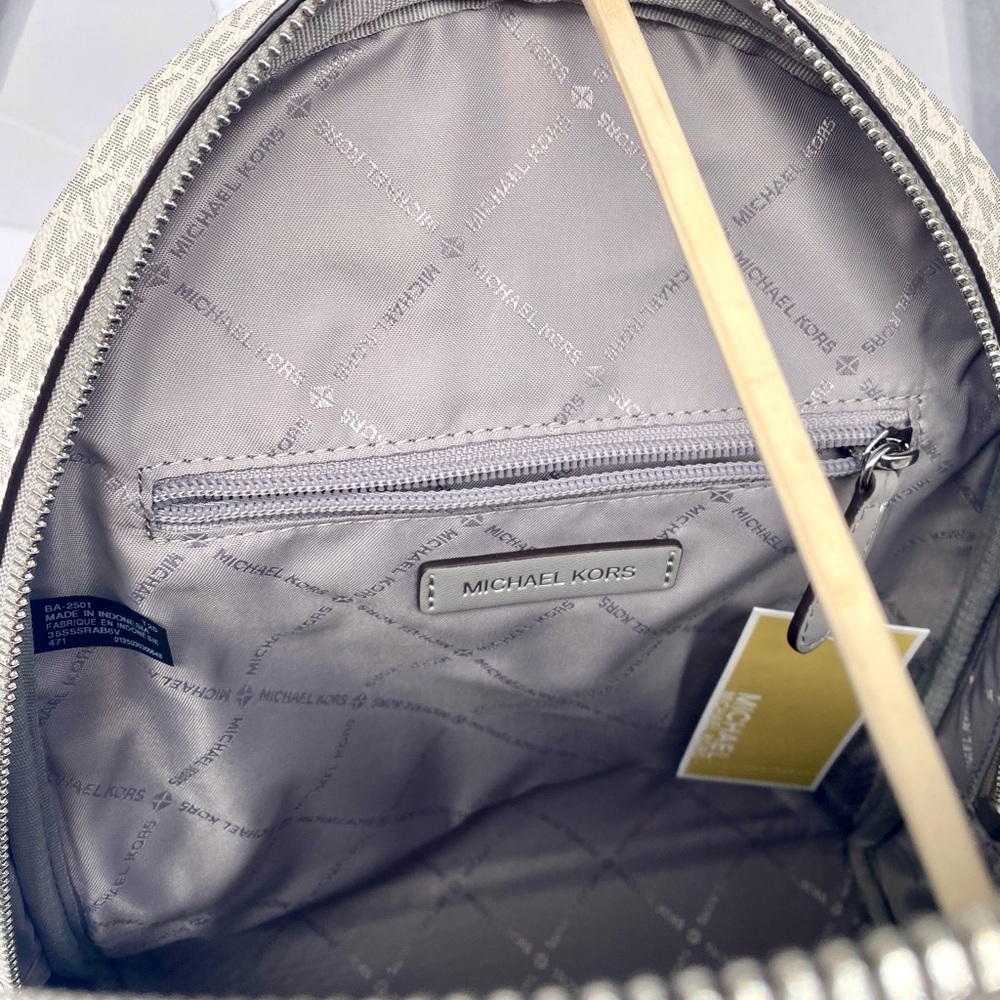 Michael Kors Light Blue and Beige Women's Backpack - Picture 8 of 9